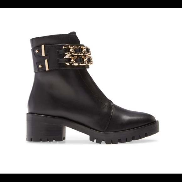 NEW KARL LAGERFELD PARIS PALMER COMBAT BOOT - Picture 4 of 11